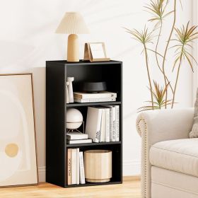 3-Tier Cube Bookcase with Adjustable Shelves for Home Office