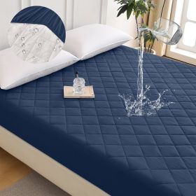 Diamond Grid Ultrasonic Waterproof Mattress Protector (Option: W13664149)