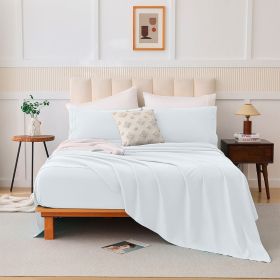 Three-piece sheet set (Color: White)
