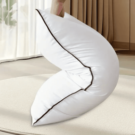 2 Pieces Bed Pillows Grey-STANGARD (Option: Q)