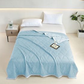 1pc Innovative Soundwave Design Ultra Soft Thin Quilt, Cozy & Breathable All-Season Reversible Comforter For Hot Sleepers, Ideal Lightweight Bedding (Option: 150x200cm)